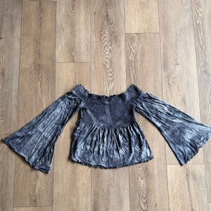 American Eagle Outfitters Off-Shoulder Tie-Dye Top